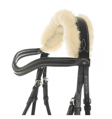 Ogłowie Ivy z futerkiem