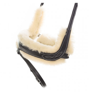 Ogłowie Ivy z futerkiem