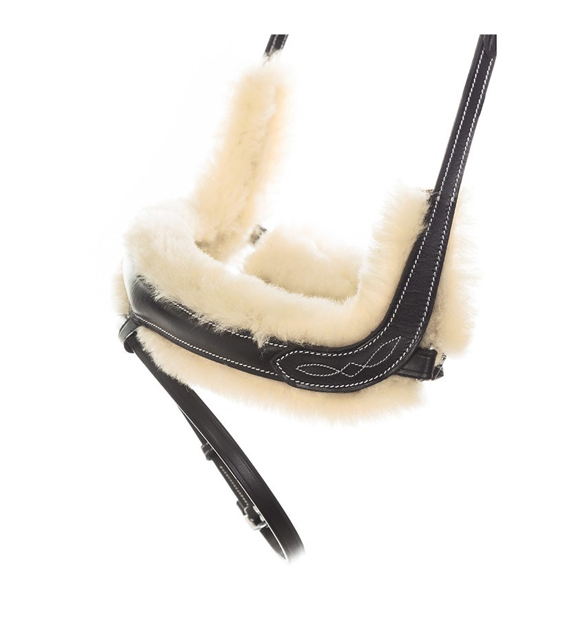 Ogłowie Ivy z futerkiem