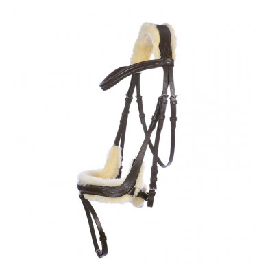 Ogłowie Ivy z futerkiem